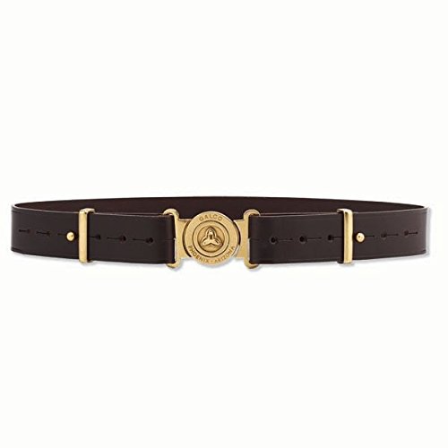 Galco adjustable shell pouch belt, dark havana brown, medium
