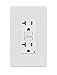 Leviton N7899-W 20-Amp 125-Volt SmartLock Pro Slim Non-Tamper-Resistant Duplex GFCI Receptacle, White