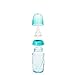 Evenflo Feeding Glass Premium Proflo Vented Plus Bottles for Baby, Infant and Newborn - Helps Reduce Colic - Teal, 4 Ounce (Pack of 6)