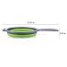 ZOER Kitchen Foldable Pasta Strainers,Collapsible Colanders with Handles,Space-Saver Folding Silicone Strainers Colander,Capacity of 2 quart (Green)