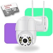 Câmera de Segurança IP Externa Rotativa Wifi HD 1080p, Com Monitoramento Remoto, Sensor de Presença, Microfone