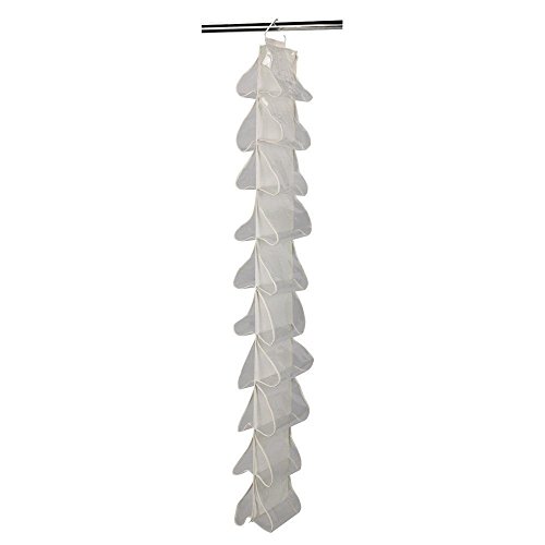 20 Pocket Hanging Shoe Organizer. Storage Space Saver Closet Canvas Rack Holder