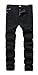 GUNLIRE Boy's Jeans Slim Straight Fit Elastic Waist Stretch Fashion Ripped Pants(5 6 7 8 10 12 14 16)