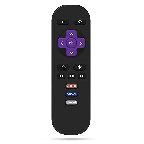 Gvirtue Replacement Remote Control for Roku 1, Roku 2, Roku 3, Roku 4,(HD/LT/XS/XD), Roku Express, Roku Premiere, Roku Ultra (3 Buttons)