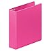 Wilson Jones Heavy Duty Round Ring Binder with Extra Durable Hinge, 2-Inch, Bright Pink (W364-44-212)