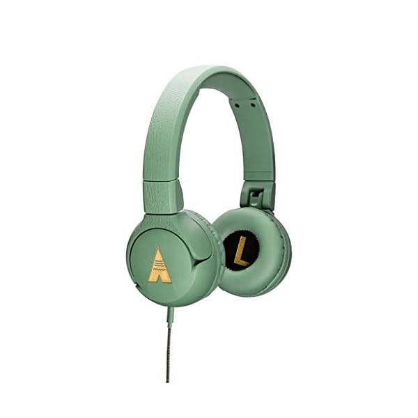 POGS-Kids-Headphones-The-Elephant-Foldable-On-Ear-Headphones-with-volume-limited-for-Kids-Music-Sharing-Function-Aux-Cable-Green POGS kids headphones | The Elephant | Foldable and robust headphones for kids from 3 years with volume control…