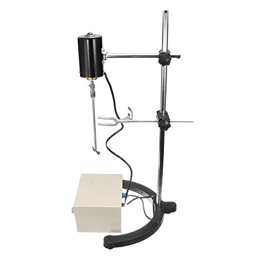 SISHUINIANHUA Dual Control Mixer Electric Lab Mixer Overhead Stirrer 100W 3000Rpm Adjustable Churn Stir Machine Blenders Laboratory Stirrer