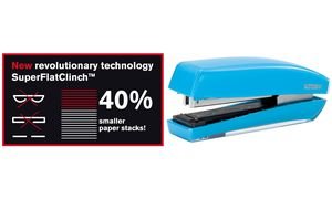 Rapid Freeze Superflatclinch Desktop Stapler - Blue