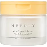 NEEDLY | Vita C Glow Jelly Pad | Brightening Toner Pad for Exfoliation, Blemish Care, and Tone Improvement