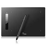 Parblo Island A609 Digital Drawing Tablet with 2048 Levels Pressure Battery-Free Pen for Computers, Graphic Tablet for Digital Art Sketch, Paint, Design