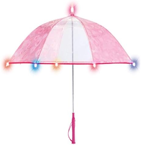 LED Umbrella Junior Transparent Pink 1EA