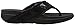 FitFlop Women's Surfa Sequin Flip Flop, Black, 6 M US