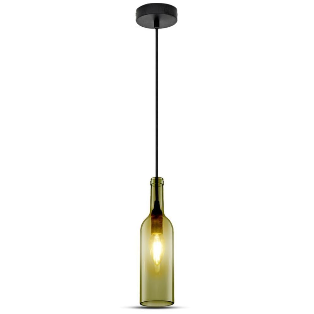V-TAC SKU. 3775 Suspension Lamp VT-7558, Plastic Bottle, and Other Materials, E14, Grey, Height x Width x Depth:72 mm x 280 mm x 1050 mm.