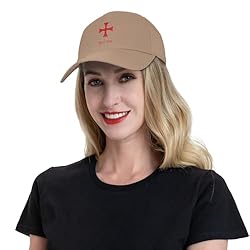 Deus Vult Crusader Knight Templar Cross Cap Unisex