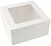 10 x 10 x 5 inch White Kraft Paperboard Auto-Popup Window Pie/Cake Bakery Box by MT Products (15 Pieces) primary