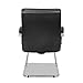 Alera Neratoli Slim Profile Guest Chair, Faux Leather, Chrome Base, 23.81
