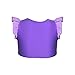 Little Girls Sports Vest with Fin Swimmable Mermaid Tail Swimsuit Costume, Purple, 130(7-8Y)