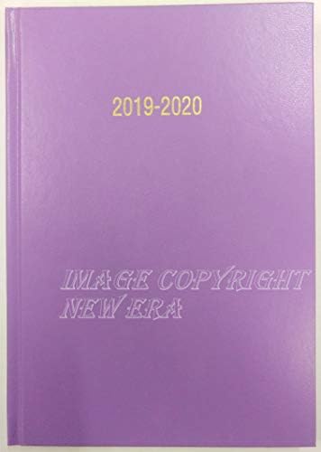 2019-2020 Academic Diary A4 Size Day to a Page DAP Appointment Mid Year Planner Black/Nevy Blue/Red/Pink/Purple Colour (Purple)