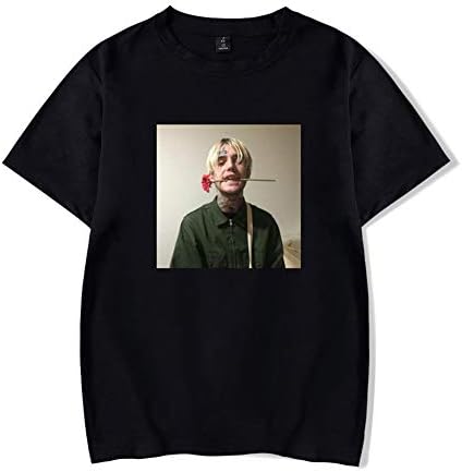 Ammotty Cool Casual Mens Lil Peep Generic T-Shirt Cotton Short-Sleeve Crew Neck
