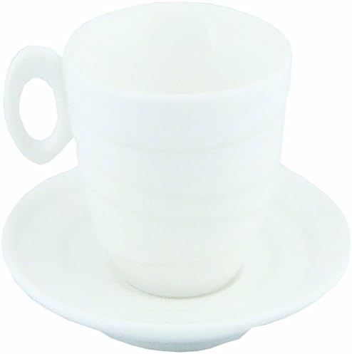 Spinning Collection 90 ml Porcelain Espresso Cup & Saucer Set