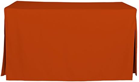 tablevogue Fitted Folding Table Cover, 5-Feet, Rust