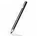 MEKO Stylus Pens Rubber Tip Rechargeable Active Stylus 1.9mm -Perfect for Drawing and Handwriting Only Compatible W/iOS and Andriod Touchscreen Cellphones, Tablets-(Black)