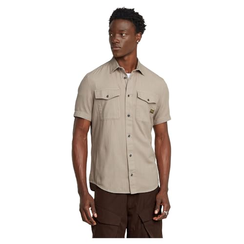 G-Star Homme Chemise Marine Slim , Beige (vintage khaki gd D19751-D454-G102), XS