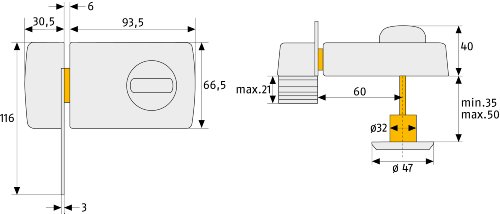 Abus Tür-Zusatzschloss 2130 Test- Schloss