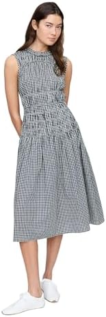 gap women's smocked midi dress GAP Women's Smocked Midi Dress, Light Blue Floral, X-Large at Amazon Women's Clothing store