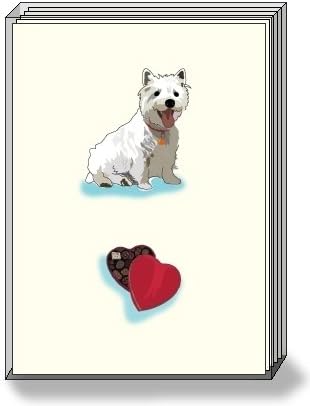 DogPride Westie and Chocolates Boxed Note Cards