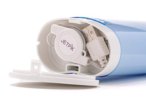 Jetpik JP250- SOLO+ - Rechargeable Portable Power Water Flosser with pulsating Floss and Cordless Dental Water Jet Cleaning and Sonic toothbrush with build in UV + Ozone sanitizer - Thumbnail 5