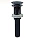 Comfort's Home P101H Solid Brass Bathroom Vessel Sink Pop Up Drain Stopper with Overflow, Oil Rubbed Bronze finish