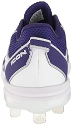 adidas Men's Icon 7 Baseball Shoe, White/Team
