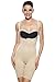 KHAYA Women's Shapewear Bodysuit Open Bust Waist Control Body Shaper Nude M