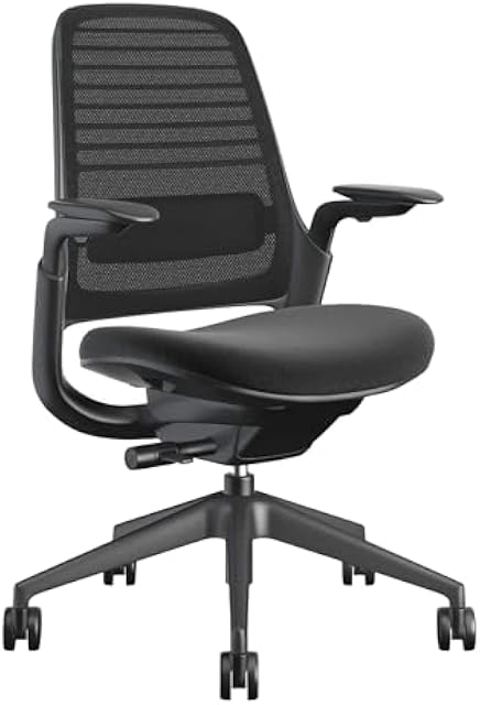 Steelcase Series 1 Ergonomic Office Chair with Carpet Wheels - Weight-Activated Support