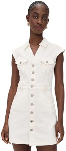 frame white denim dress Versona