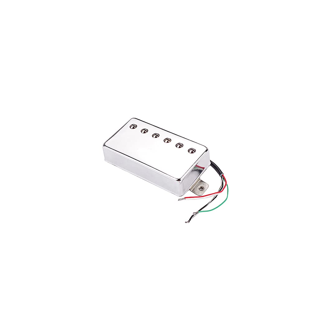Alnicov Alnico 5 Humbucker Pickup,PAF Style Humbucker Bridge Pickup Compatible with Les Paul Style Electric Guitar,Chrome