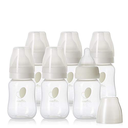 Evenflo Feeding Premium Proflo Venting Balance Plus Standard Neck Baby, Newborn and Infant Bottles - Developed by Pediatric Feeding Specialists - 4 Ounce (Pack of 6)