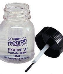 Mehron Makeup Fixative â€œAâ€ Sealer with Brush for Special Effects |Halloween| Movies - .125 oz