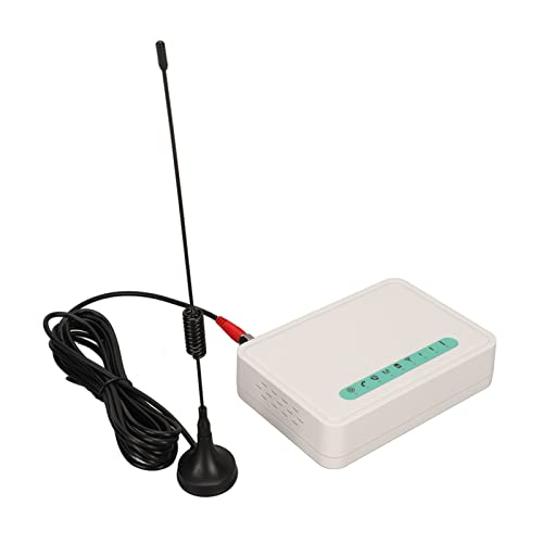 Fixed Wireless Terminal, Quad Band GSM 850/900/1800/1900MHz Alarm GSM Gateway Supported Antipodal Signal Desktop Caller with LED Lights Display for Telephone Landlines