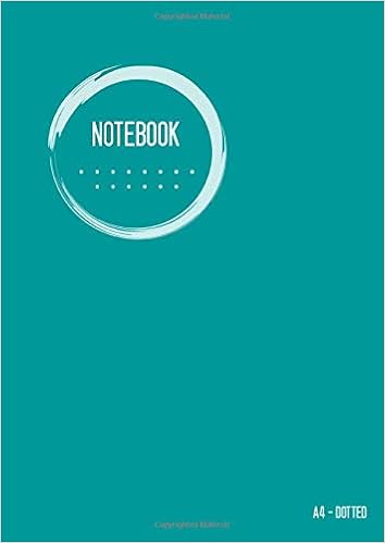 Amazon Com Dotted Notebook A4 Journal Notebook Teal Cool Circle