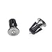 iParaAiluRy Bike Bar End Plugs Handsome Universal Rubber Sponge Aluminum Handlebar Plug (1 Pair, Out Dia. 23mm/28mm, Black/Blue/Golden/Gray/Green/Red)