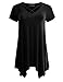 AMORE ALLFY Women's Comfy Flattering Flare Hem Swing Tunic Top Made in USA (True Missy Size)