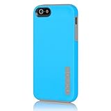 iPhone 5s Case, Incipio DualPro [Shock Absorbing] Cover fits Apple iPhone 5, iPhone 5s, iPhone SE - Cyan Blue / Haze Gray
