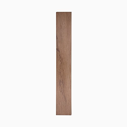 MAYKKE Rustic Oak 18 Sq Ft Luxury Vinyl Interlocking Plank Flooring 48x6 inch (Pack of 8) Easy Installation Hardwood, Wood Grain,
