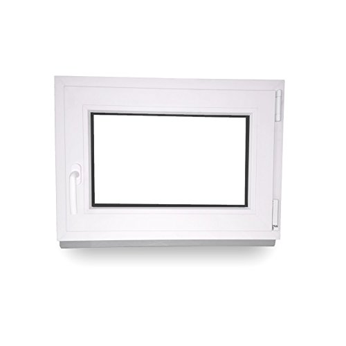 Kellerfenster - Kunststoff - Fenster - weiß - BxH: 80x70cm - DIN Rechts - 3-Fach-Verglasung - Wunschmaße ohne Aufpreis – Bild 4
