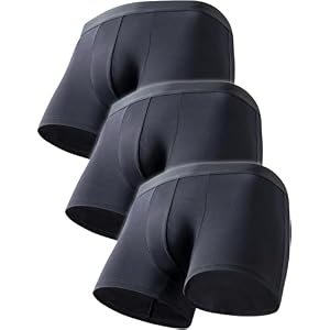 [FEELMEN] 【皮膚科医ｘ工学博士が開発】 ボクサーパンツ 3枚組 高通気性 ローライズ 3枚セット (黒)