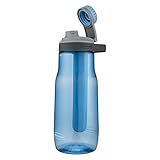 Rubbermaid Leak-Proof Chug Water Bottle with Blue Ice Stick, 32 oz, Blue Ice