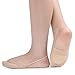 Flammi Women's Ultra Low Cut Liner Socks with Sling Back No Show Padded Half Socks (Shoe-Size 5-8 US, 6 Pairs- 4beige+2black)