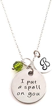 I Put A Spell On You Charm Necklace - Personalized Sterling Silver Jewelry